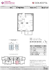 2-pokojowe mieszkanie 40m2 + balkon