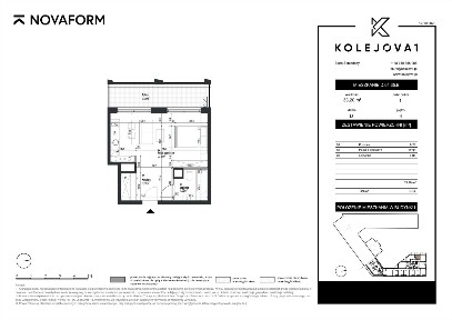 Kolejova 1 | mieszkanie 1-pok. | D.04.35B
