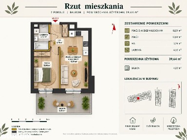 2 pokoje, z ogródkiem - zewnętrzne biuro sprzedaży