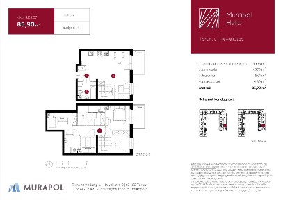 1-pokojowe mieszkanie 85m2 Bezpośrednio