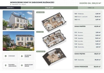 Bliźniak | Pompa ciepła | Ogród prawie 400 m2!