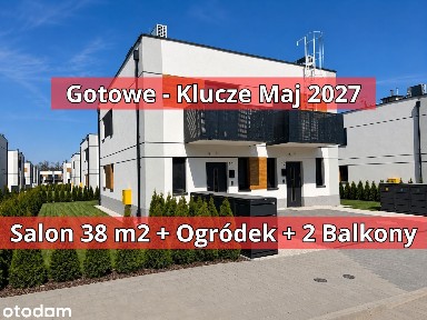 Klucze Maj '27 -Salon 30 m2- Gotowy - Trawa z rolki + Tuje !