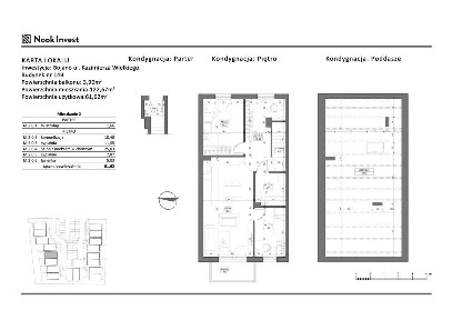 4-pokojowe mieszkanie 61m2 + balkon