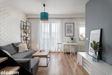Mieszkanie 2-poziomowe, 50 m², Krzyki, garaż, 2 balkony