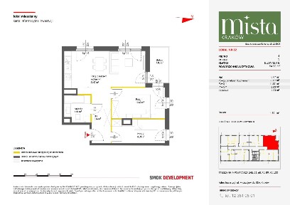 3-pokojowe mieszkanie 54m2 + balkon Bezpośrednio