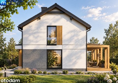 1/2 bliźniaka 81,4 m² na dużej działce 960m² - Adamów