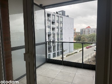 Kawalerka nad Motławą | Balkon | Kameralna inwestycja w centrum