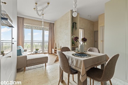 Stylowy apartament w wieży Bulwarów Praskich, 12 piętro, klima, lux