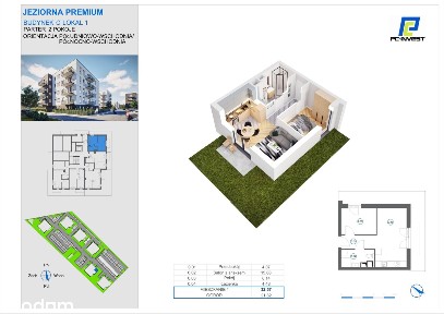 2-pokojowe mieszkanie 33m2 + balkon Bezpośrednio