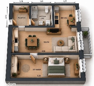 ul Chłodna, blok, 2 pokoje, 37,31 mkw, balkon