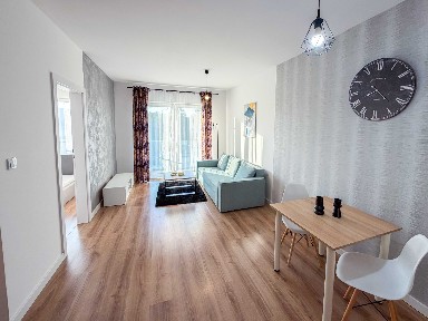 Nowoczesne mieszkanie 47 m2 - 2 pokoje, balkon, umeblowane (Parkitka, ul. Poleska)
