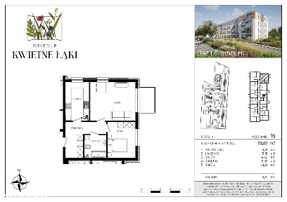 2-pokojowe mieszkanie 53m2 + balkon