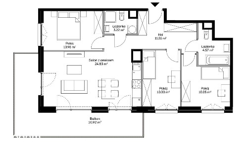 Przestronne 4 pokojowe mieszkanie | Duży balkon | 2 łazienki | 0% PCC