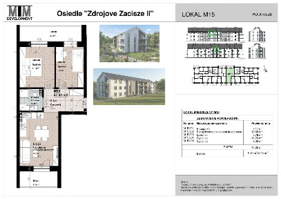 Osiedle Zdrojove Zacisze II Busko-Zdrój | Mieszkanie M15 - 47,82 m2