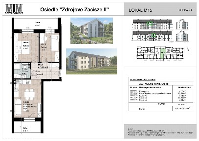 Osiedle Zdrojove Zacisze II Busko-Zdrój | Mieszkanie M15 - 47,82 m2
