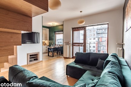 Dwupoziomowy Apartament Ul. Obrzeżna, balkon, 2 łazienki, pow.76m2