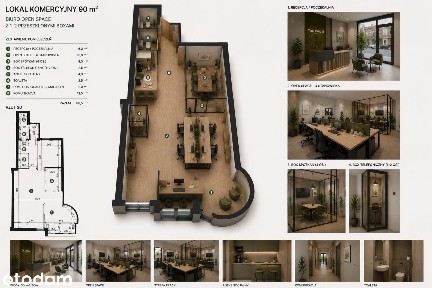 Żabiniec | 90 m² | Parter z witryną | Gabinety • Biuro • Usługi