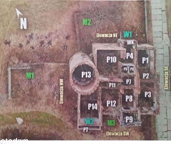 Ruiny Willi i Pałacu w Starej Kraśnicy + 2,8 ha
