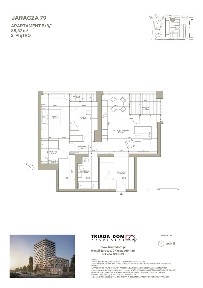 Apartament 3 pokojowy z widokiem na Odrę B/3/1