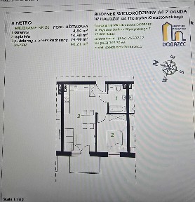 Ekspektatywa mieszkania - 2 pokoje 40,21 m2, ul. Kinastowskiego