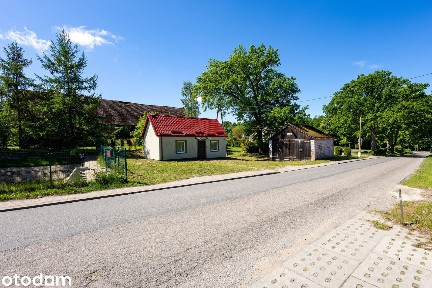 Budynek usługowy + garaż. Strzelinko pomiędzy Słupskiem a Ustką