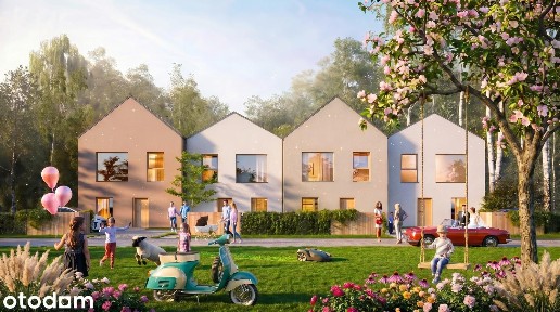 Bliźniak 104m2 w zielonym zakątku Wiązownej