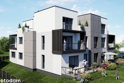 Nowy apartamentowiec, topowa lokalizacja, 2 pokoje z ogródkiem