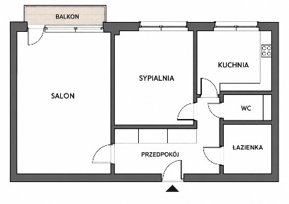 2 pokoje - 48m2 | ul. Skłodowskiej, Piekary Śląskie | do remontu