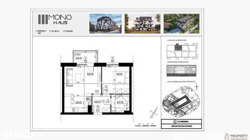 Mieszkanie 42 m2, MONO HAUS, Dębica