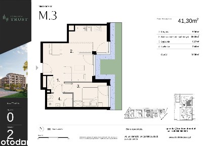 Dzielnica Trust | mieszkanie 2-pok. | C2.3