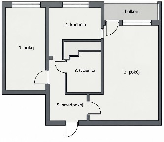 Sosnowiec Maczki Dwa pokoje z balkonem