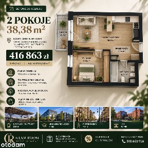 2 pokoje | Dworzec Łódź Fabryczna| Centrum | Piotrkowska | Uniwersytet