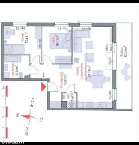 wygodne mieszkanie 3 pokojowe (69 m2) z balkonem (12m2) +garaż +piwnica