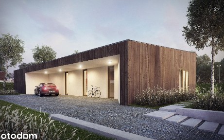 DOM Z PODCIENIAMI autorski projekt modernistycznego domu w Magdalence