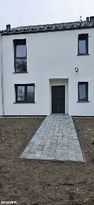 Nowy dom w zabudowie bliźniaczej położony: Krężoły. Gotowy do użytku