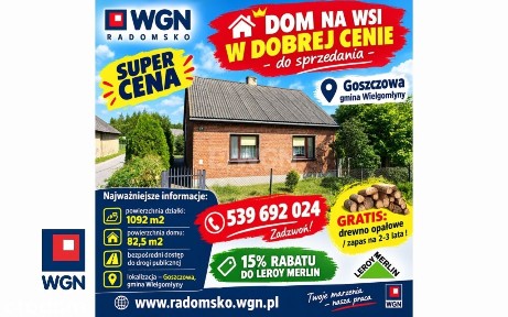 Dom, 82,50 m², Goszczowa
