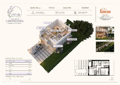 DOM 79,53 m2 Nowe Osiedle Lawendowa Łomża, OTWARTY SUFIT nad salonem