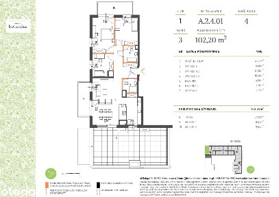 4-pokojowe mieszkanie 102m2 + taras