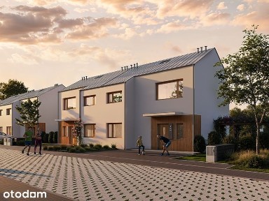 Dom 90,70m2 z własnym ogrodem i miejscami postojowymi