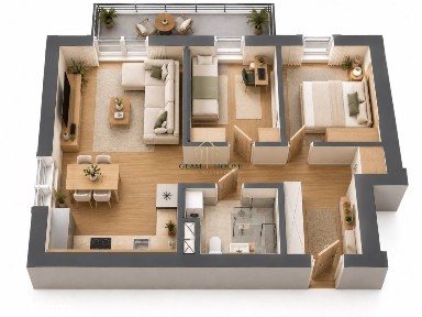 Nowiutkie 3 Pokoje,Balkon,Wysoki Standard,Bez Pcc