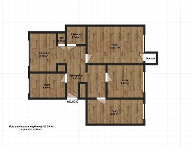 4 pok. 62m2, Lsm | dwustronne | balkon + piwnica