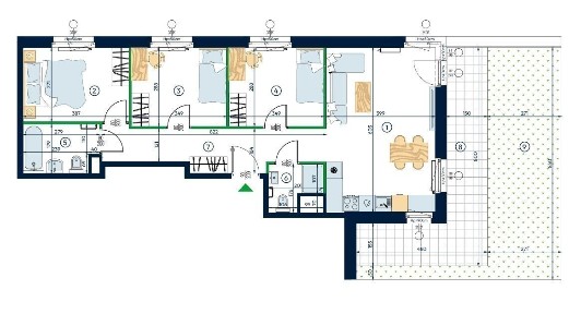3 sypialnie | Taras 17 m2 | Ogródek 25 m2 | Zaplanuj swoją przestrzeń