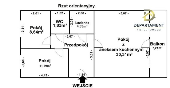 3 pokoje z balkonem | 1 piętro | Piekary Śląskie