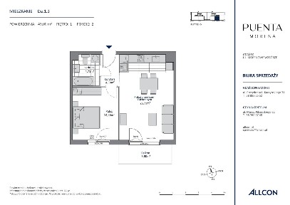 2-pokojowe mieszkanie 49m2 + balkon Bez Prowizji