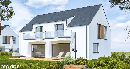 Dom bliźniak 86 m² Osada Borów - przy lesie blisko jeziora Niesłysz