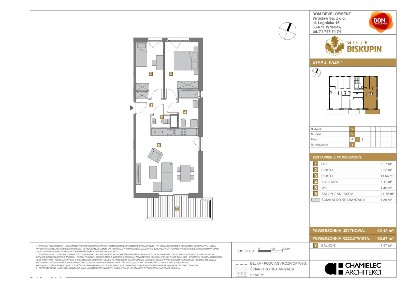 3-pokojowe mieszkanie 62m2 + balkon