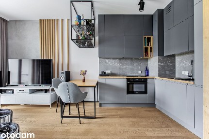 Designerski apartament w nowym budynku, 44 m² dwa pokoje