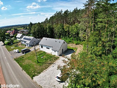 Dom parterowy 89 m² | 810 m² działki | Las za ogrodzeniem |Romanów 28C