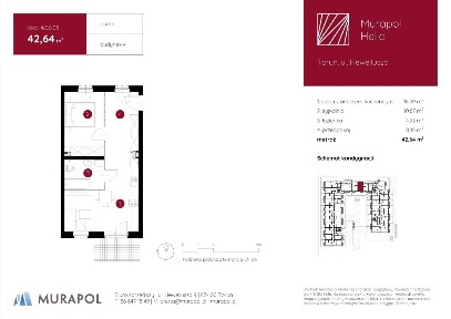 2-pokojowe mieszkanie 42m2 Bez Prowizji