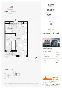 2-pokojowe mieszkanie 38m2 + loggia Bezpośrednio